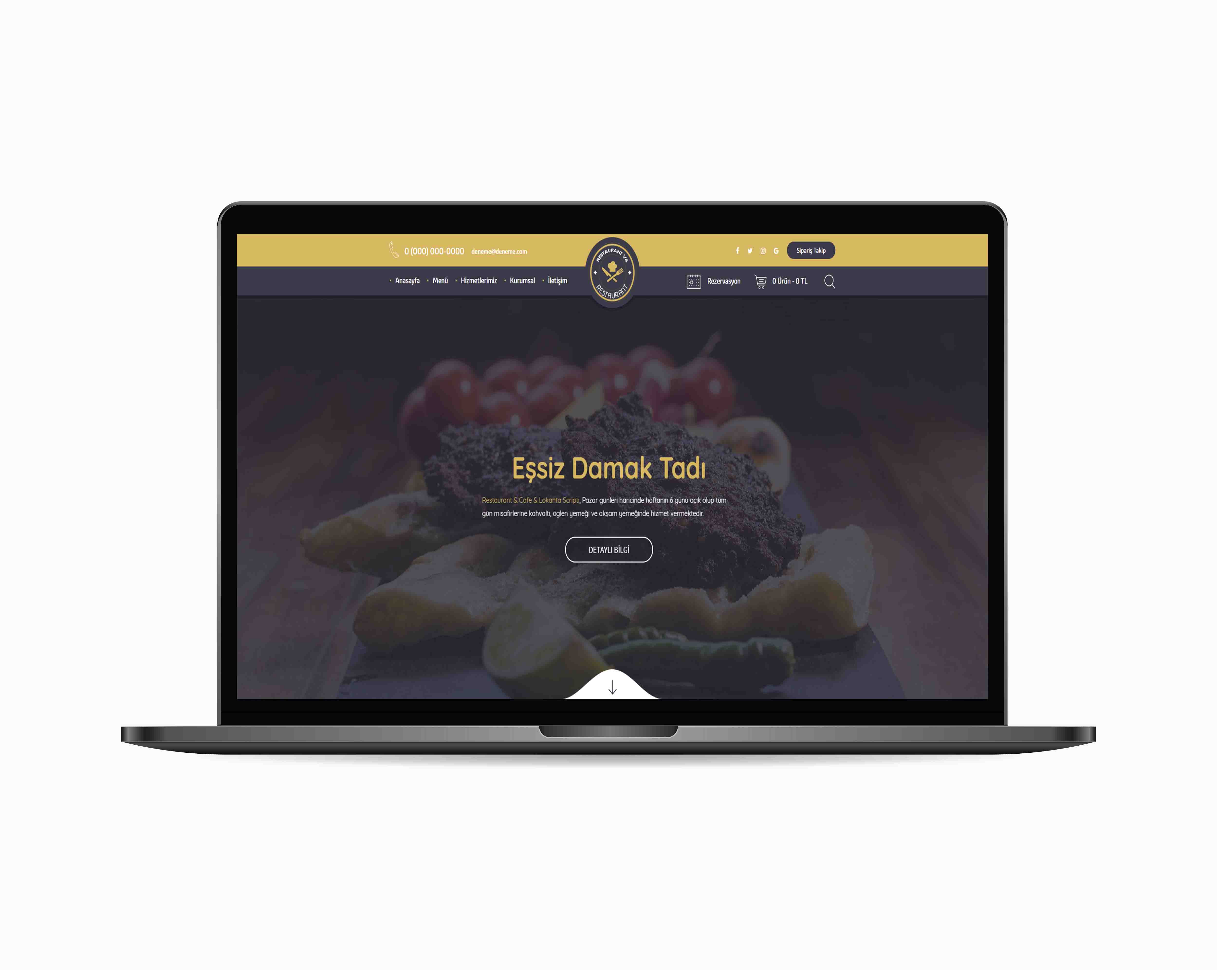 Restaurant Web Tasarım Hizmeti